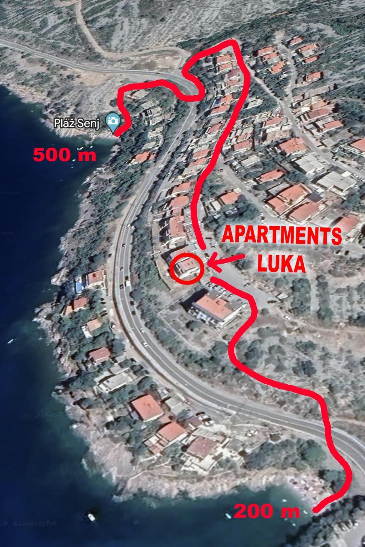 Studio Apartman Luka Senj  Buitenkant foto